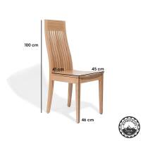 Klassischer Massivholzstuhl 6008 | Buche / Eiche | Holzsitz