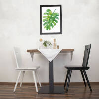 Eleganter Stuhl Black or White 4180 | Vollholz | deckend lackiert | Griff herzförmig