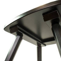 Eleganter Stuhl Black or White 4180 | Vollholz | deckend lackiert | Griff herzförmig