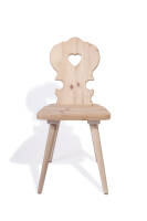 Bauernstuhl aus Fichte Altholz gedämpft roh 4556 - Handwerk aus Südtirol