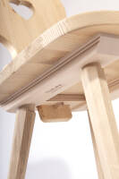 Bauernstuhl aus Fichte Altholz gedämpft roh 4036 - Handwerk aus Südtirol