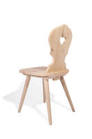 Bauernstuhl aus Fichte Altholz gedämpft roh 4036 - Handwerk aus Südtirol