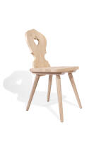 Bauernstuhl aus Fichte Altholz gedämpft roh 4036 - Handwerk aus Südtirol