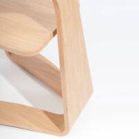 Ergonomischer Vollholzstuhl Ergo 1001 in Eiche lackiert - Handwerk aus Südtirol