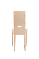 Vornehmer Stuhl 6015 | Arve / amer. Nuss | Holzsitz | Gesamthöhe 94 cm