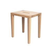 Massivholzhocker Tender 4026 in Eiche Roh - Made in...