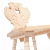 Bauernstuhl aus Arvenholz 4030 - rustikaler Stuhl - Handwerk aus Südtirol