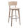 Barstuhl Mina | aus massiver Buche | Holzsitzfläche | Buche Natur lackiert | B 42 x T 38,5 x H 100 cm