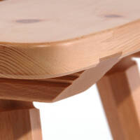 Hocker Urtyp 4025  | B 46 x T 41 x H 45 cm | Arve roh