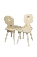 Kinderstuhl aus Arvenholz - Sweetheart (mit Gravur erhältlich)