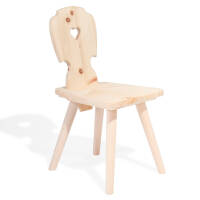 Kinderstuhl aus Arvenholz - Sweetheart (mit Gravur erhältlich)